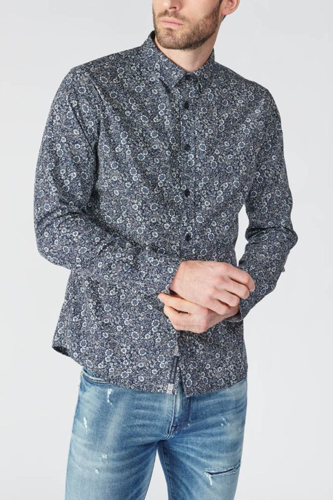 Navy blue floral Fabion shirt
