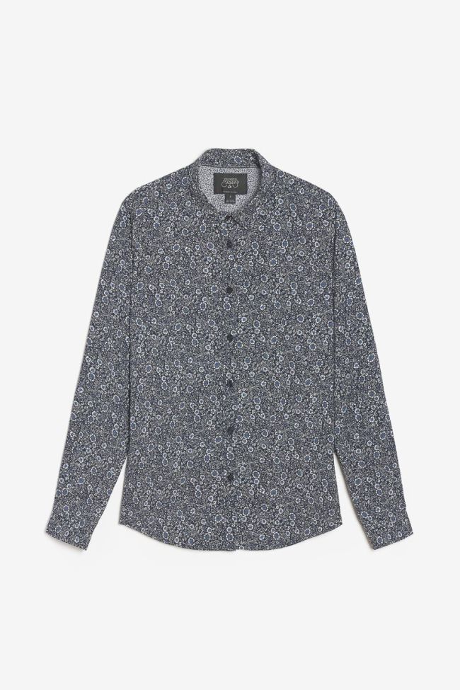 Navy blue floral Fabion shirt