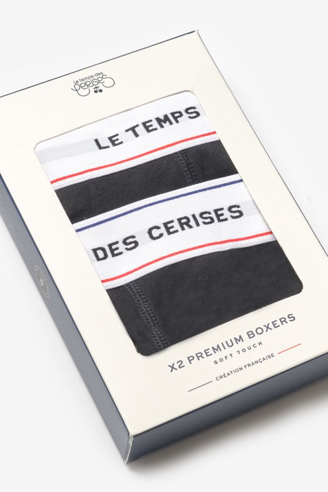 Pack of 2 black Ferol boxers