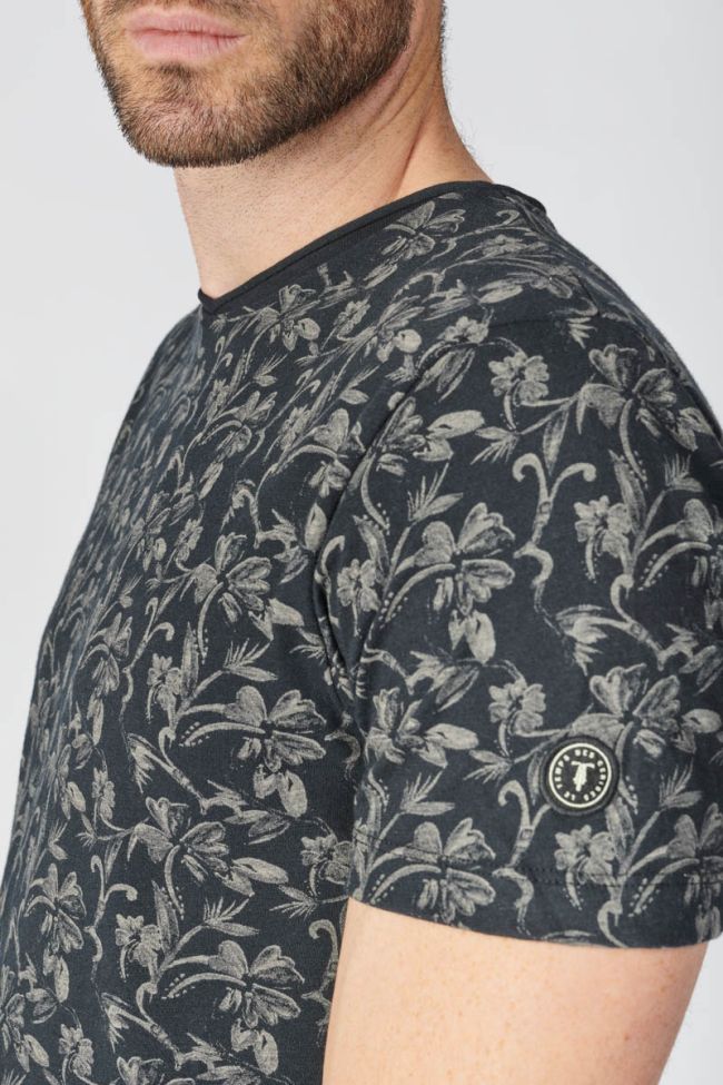Black floral Frost t-shirt
