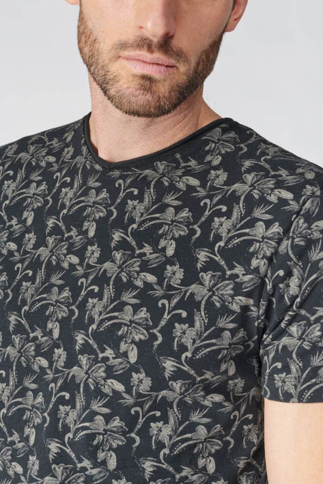 Black floral Frost t-shirt