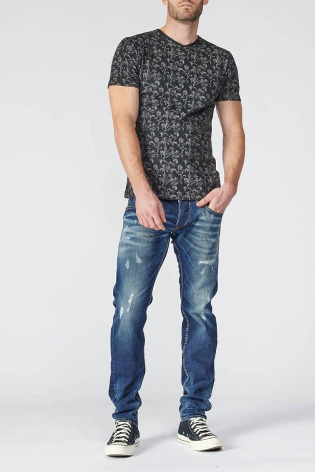 Black floral Frost t-shirt