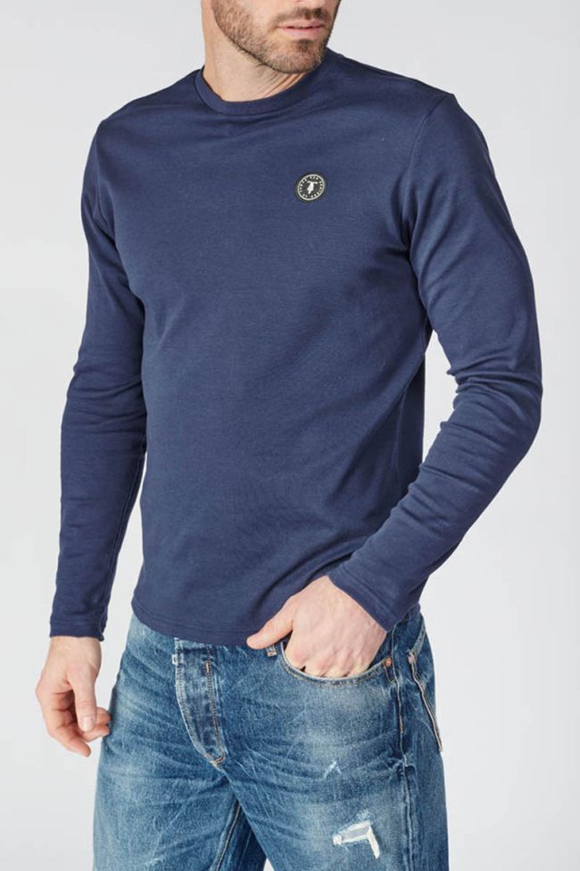 Midnight blue long-sleeved Lito t-shirt