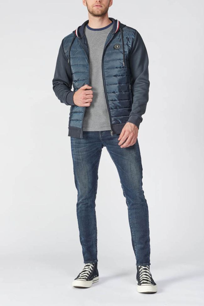 Grey striped Loxel t-shirt