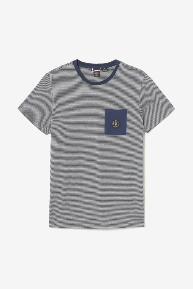 Grey striped Loxel t-shirt