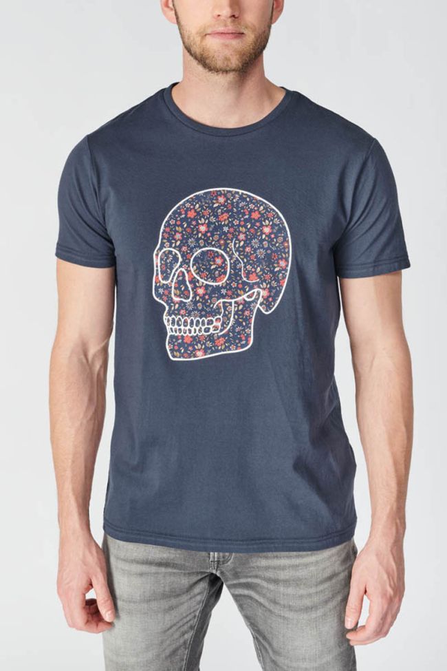 Printed navy blue Morde t-shirt