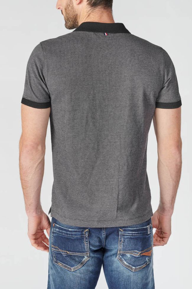 Grey and black Sapo polo shirt