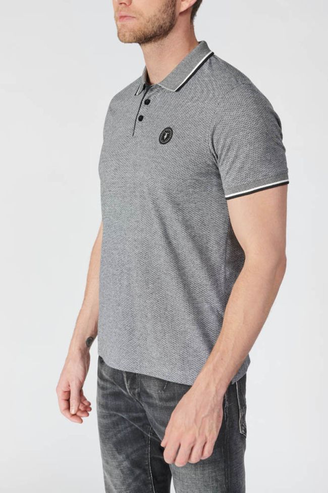 Grey and black Simar polo shirt