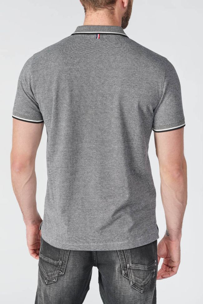 Grey and black Simar polo shirt