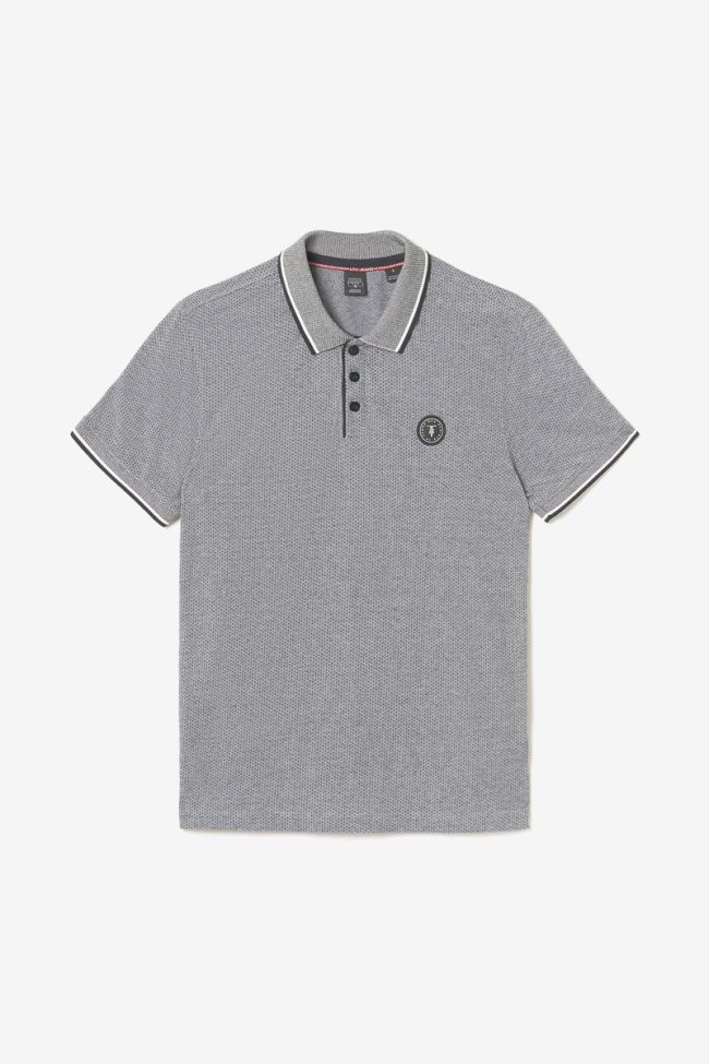Grey and black Simar polo shirt