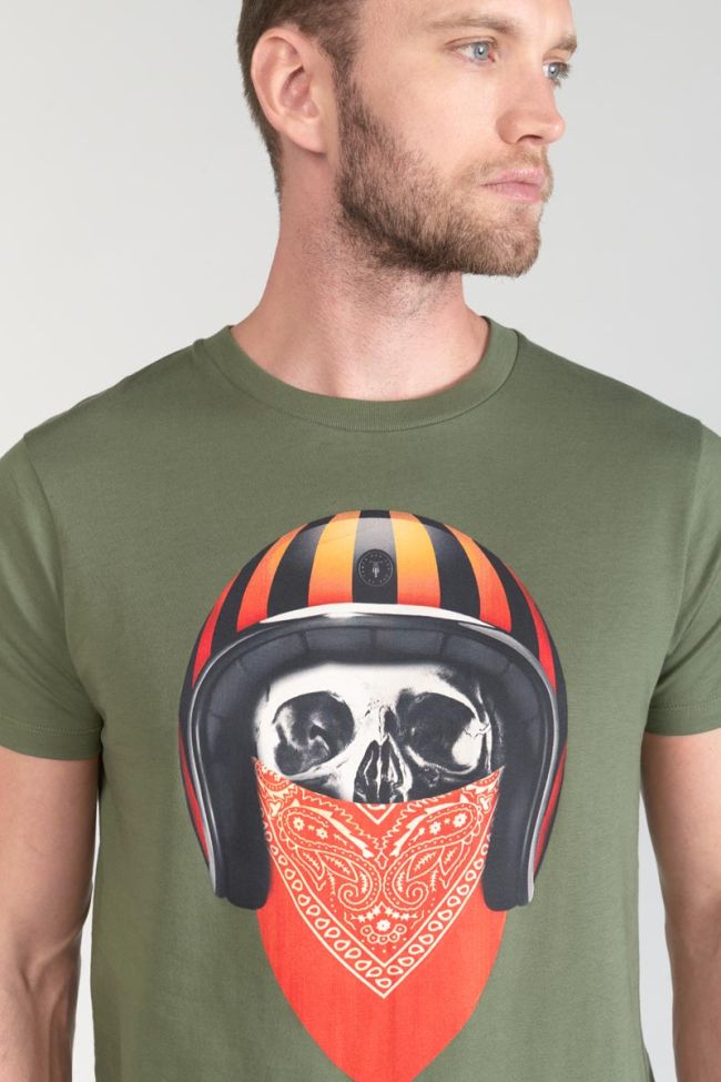Printed khaki Veigar t-shirt