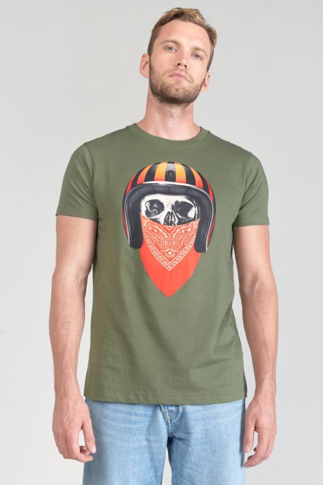 Printed khaki Veigar t-shirt