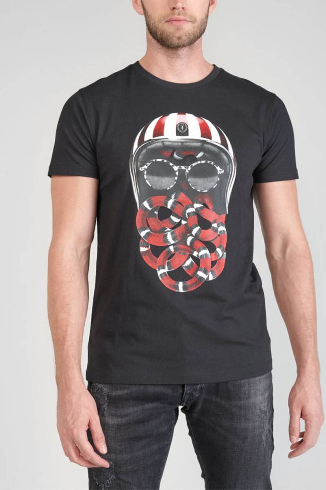 Printed black Velk t-shirt