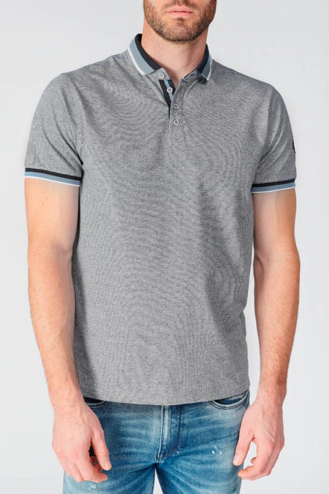Grey marl Volto polo shirt