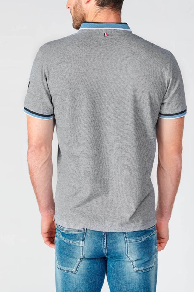 Grey marl Volto polo shirt
