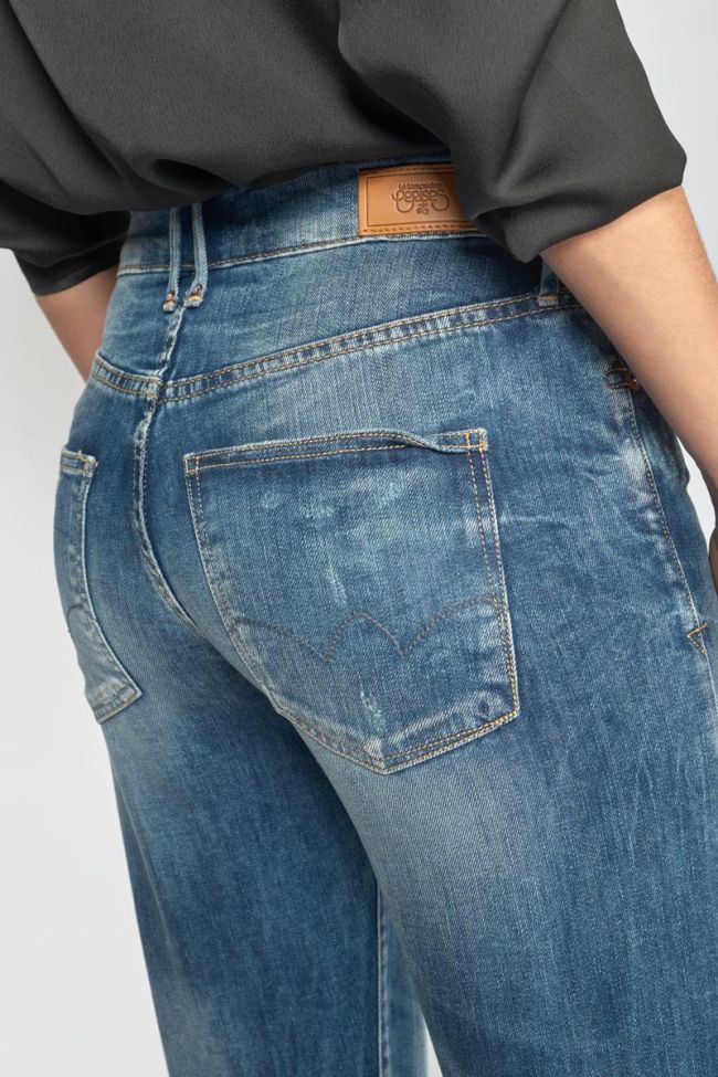 Jeans 400/18 mom Basic high waist 7/8th destroy vintage blue N°3