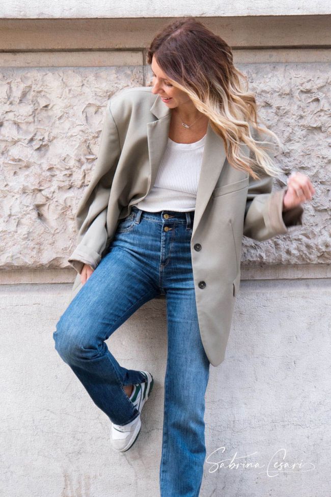 COLLAB @SABRINACSARI Roma 400/19 mom high waist jeans blue No. 1