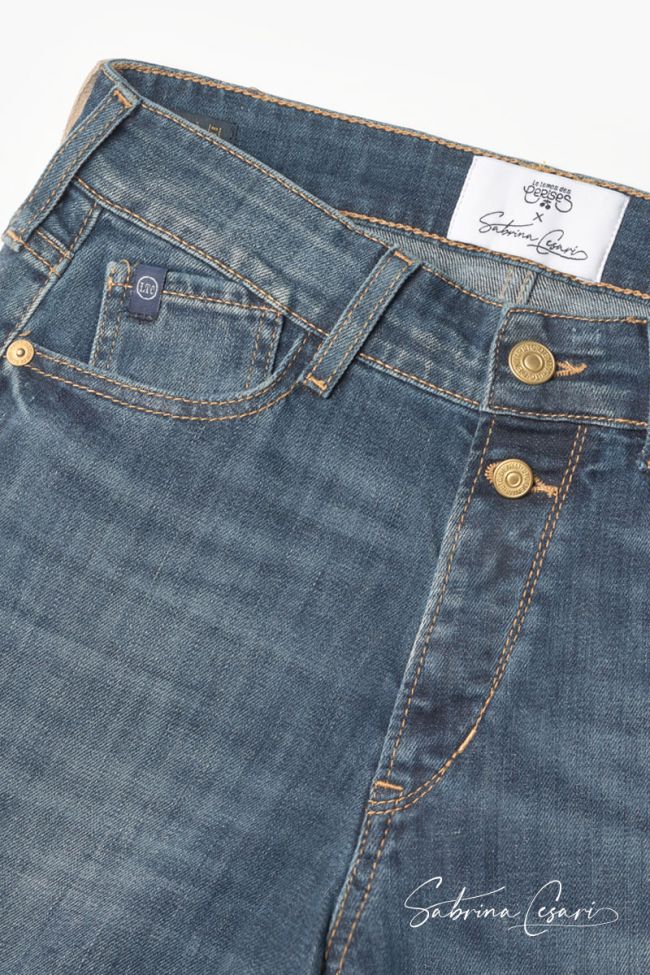 COLLAB @SABRINACSARI Roma 400/19 mom high waist jeans blue No. 1