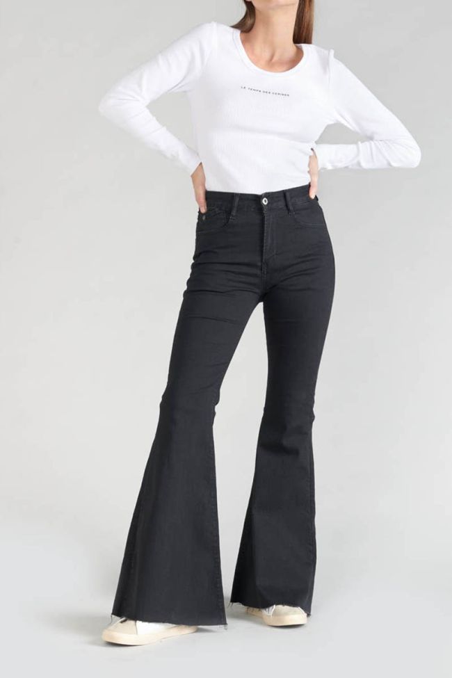 Jeans flare Alberta high waist black N°0