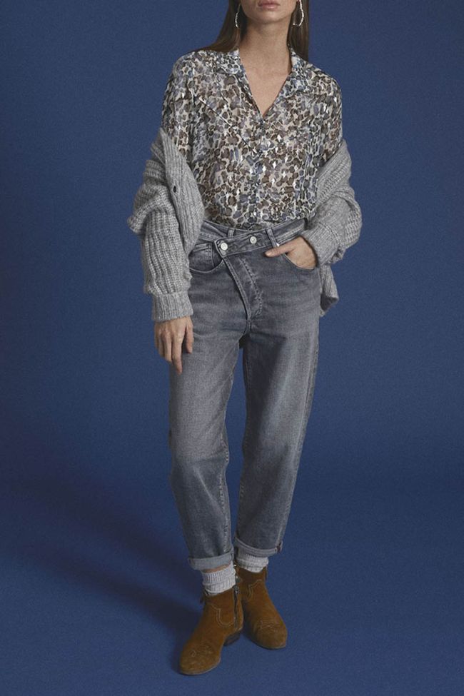 Jeans boyfit Cosy 7/8th grey N°3