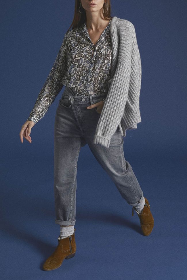 Jeans boyfit Cosy 7/8th grey N°3