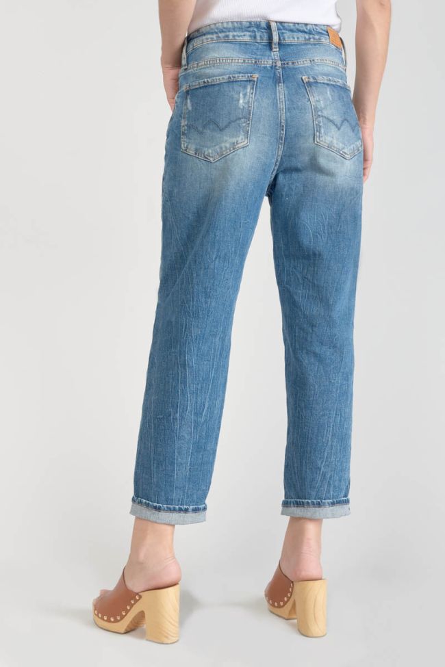 Jeans boyfit Cosy Pocket 7/8th destroy vintage blue N°4