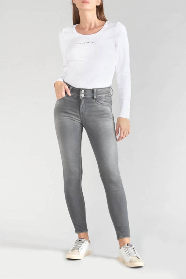 Jeans ultra pulp slim high waist 7/8th grey N°3