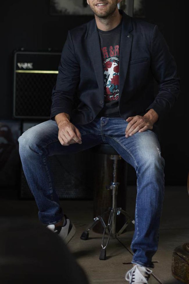 Jeans 700/11 adjusted Barefoot destroy blue N°3