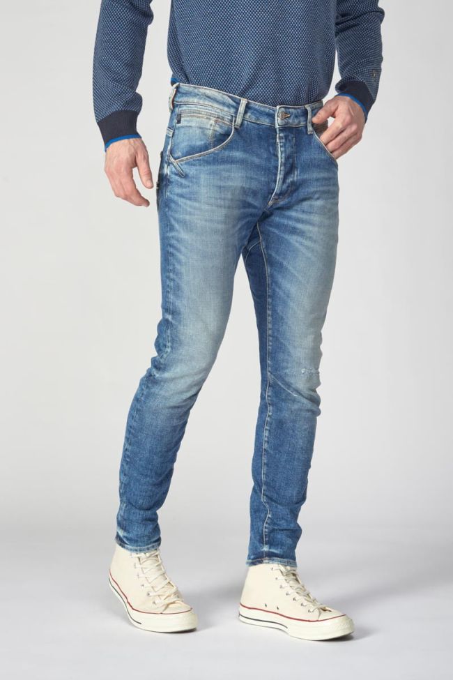 Jeans 900/03 tapered twisted Rocken destroy blue N°3