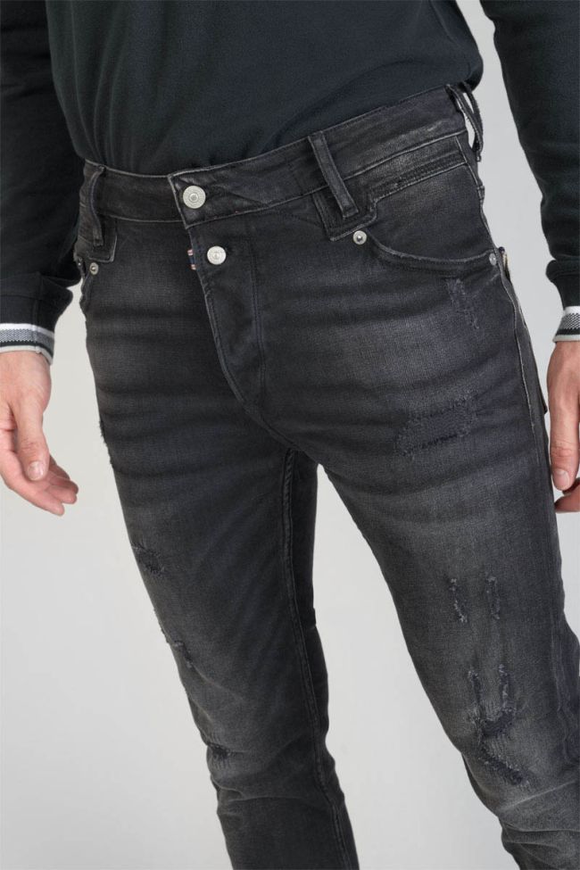 Jeans 900/16 tapered Riff destroy black N°1