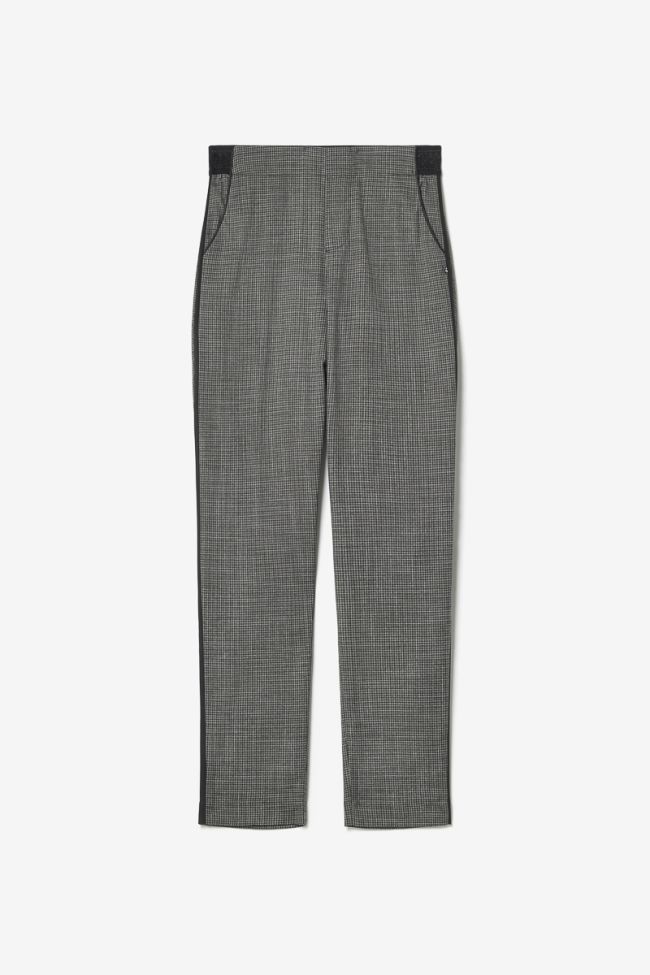 Brown checked April trousers