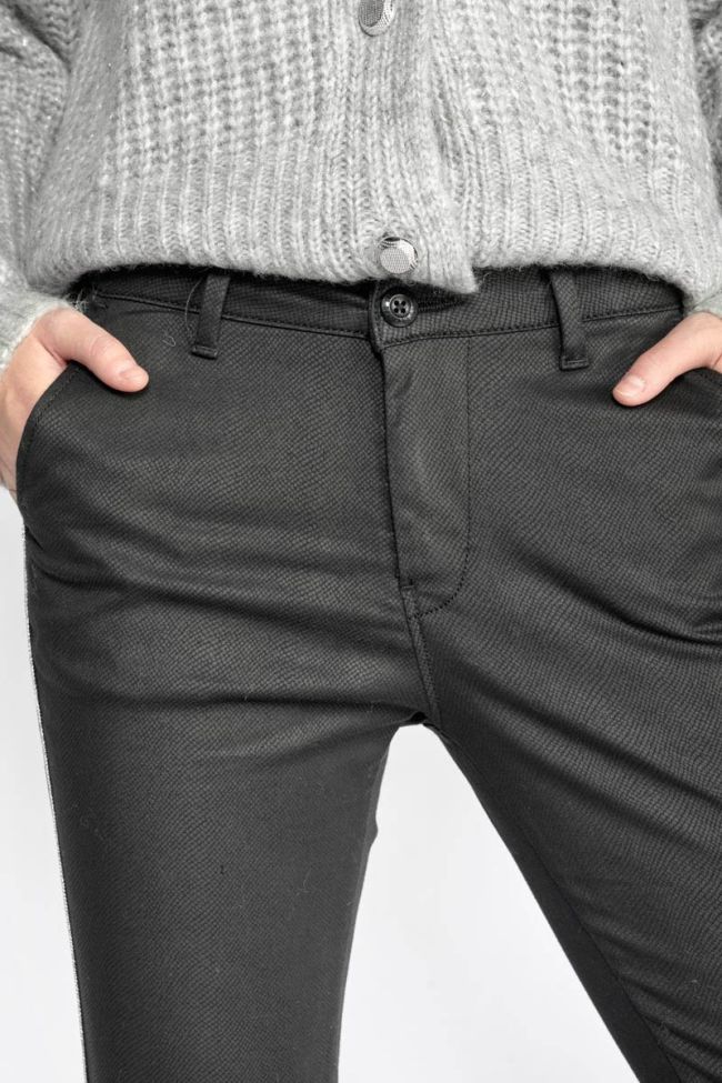 Black python print Naja trousers