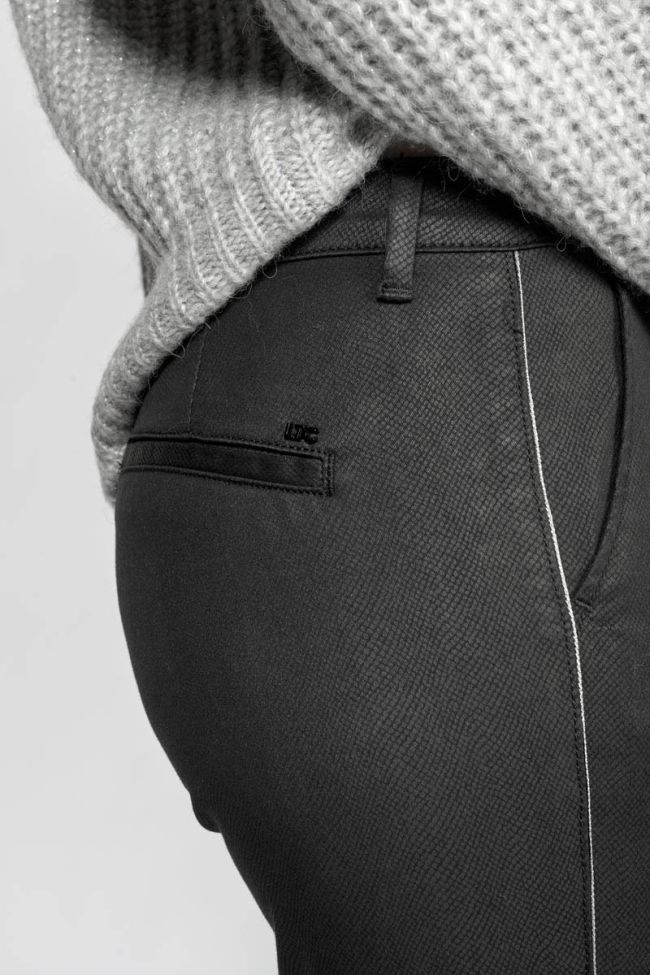 Black python print Naja trousers