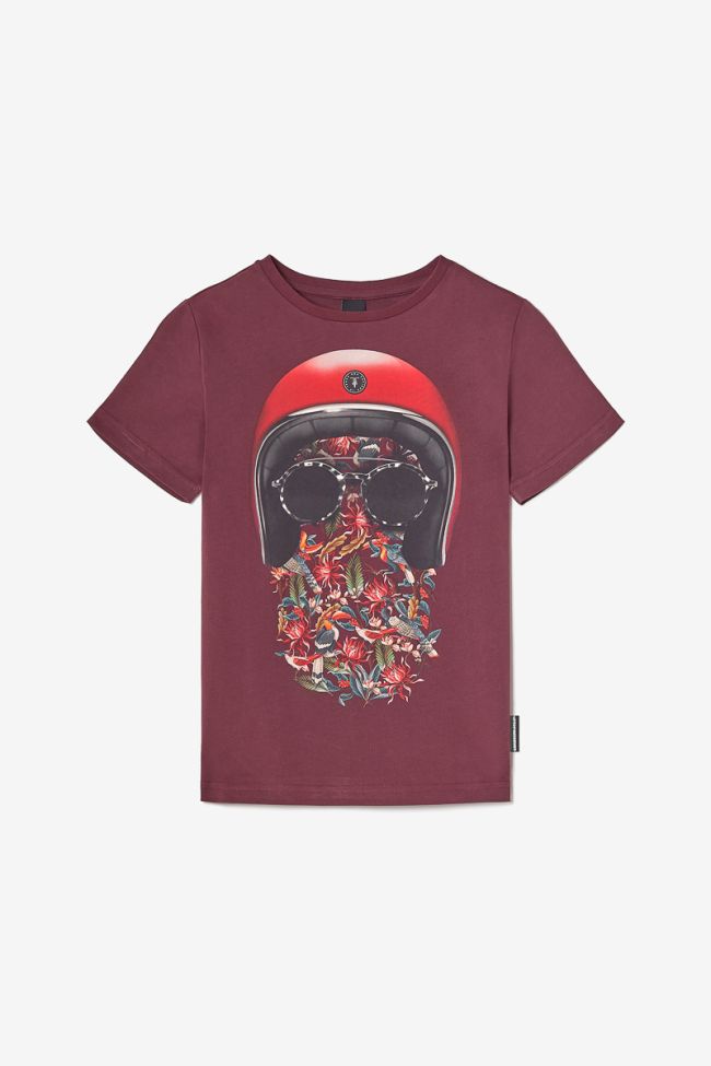 Burgundy printed Gregorbo t-shirt