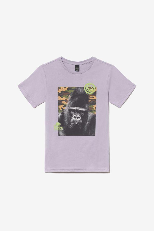 Pastel purple printed Islabo t-shirt