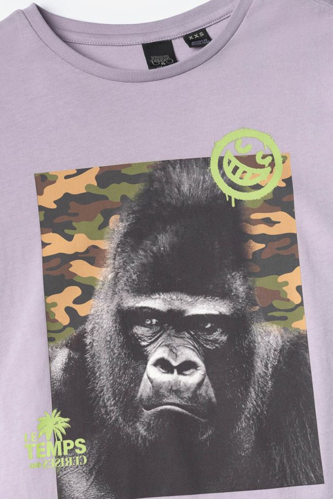 Pastel purple printed Islabo t-shirt