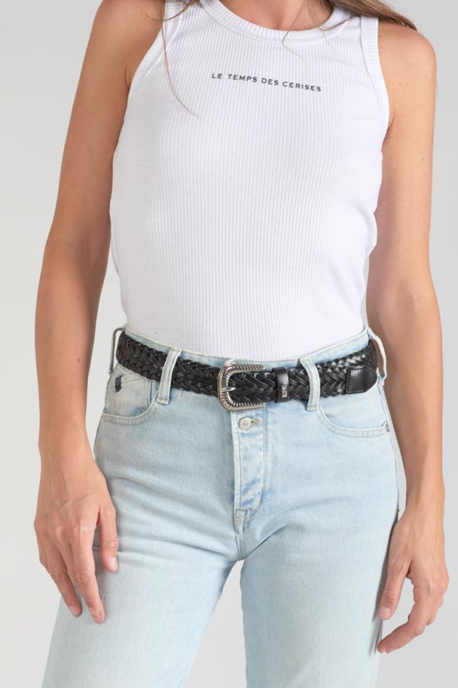 Black braided Balk belt