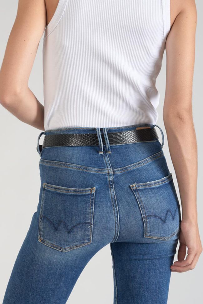 Black python print Haouz belt