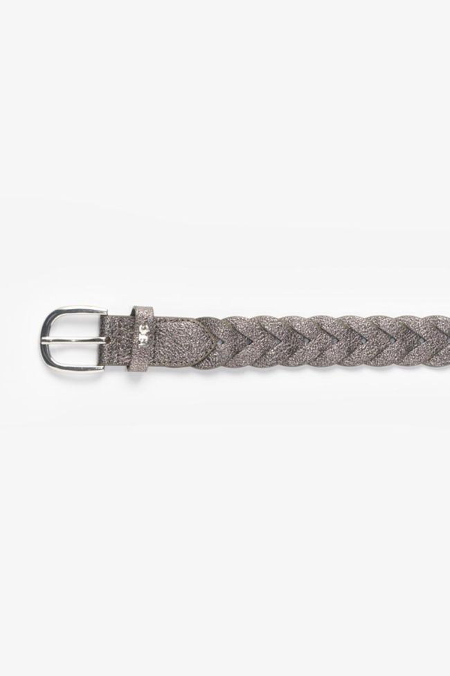 Silver-coloured woven Kebir belt