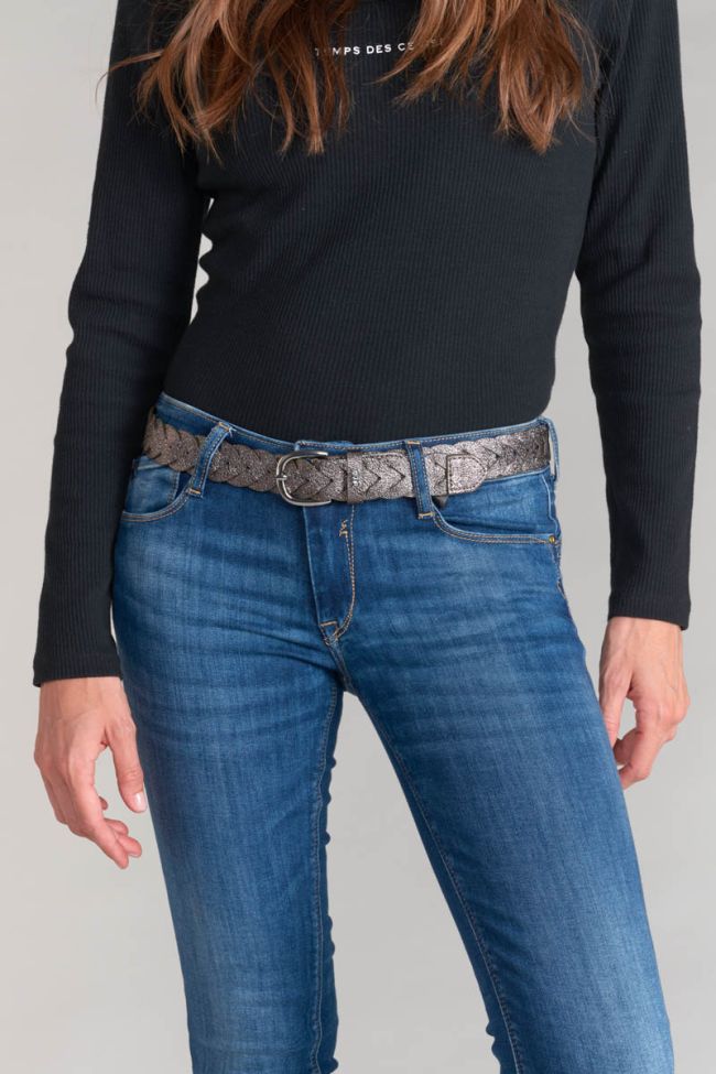 Silver-coloured woven Kebir belt