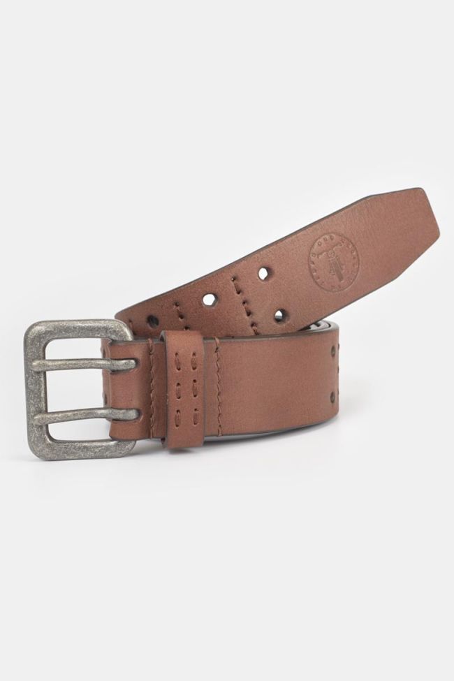 Brown leather Geles belt