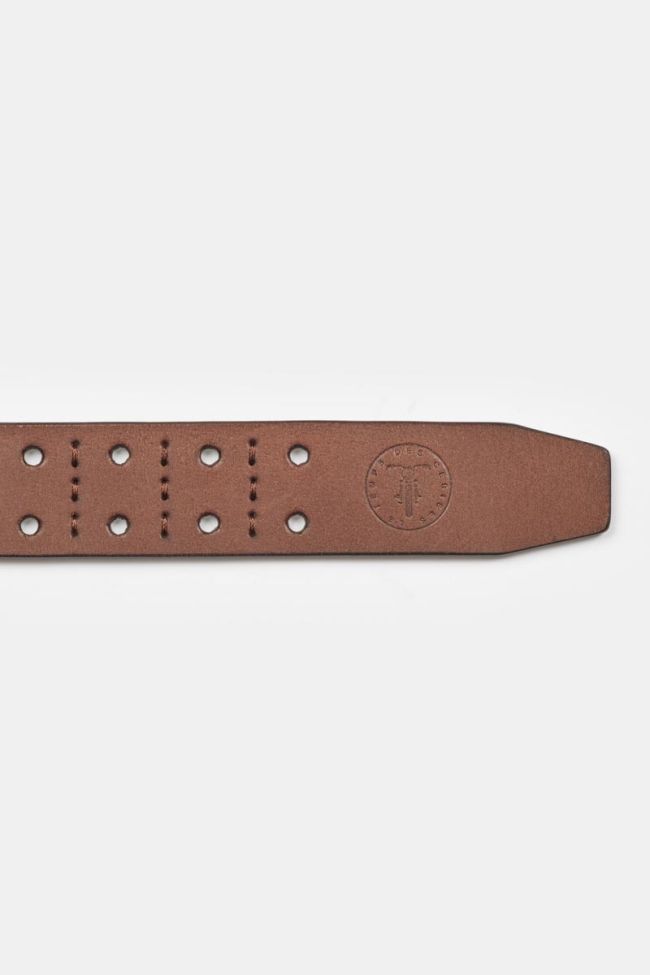 Brown leather Geles belt