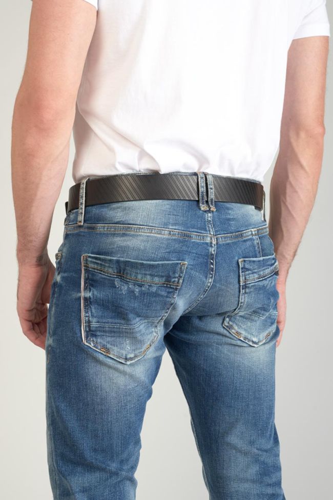 Black leather Libar belt