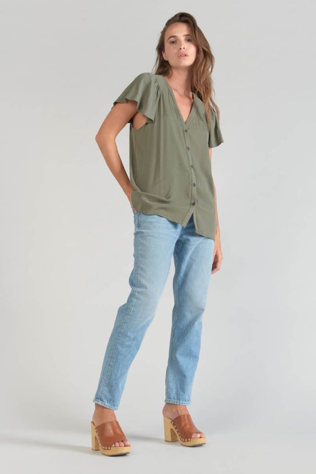 Khaki tencel Aube top