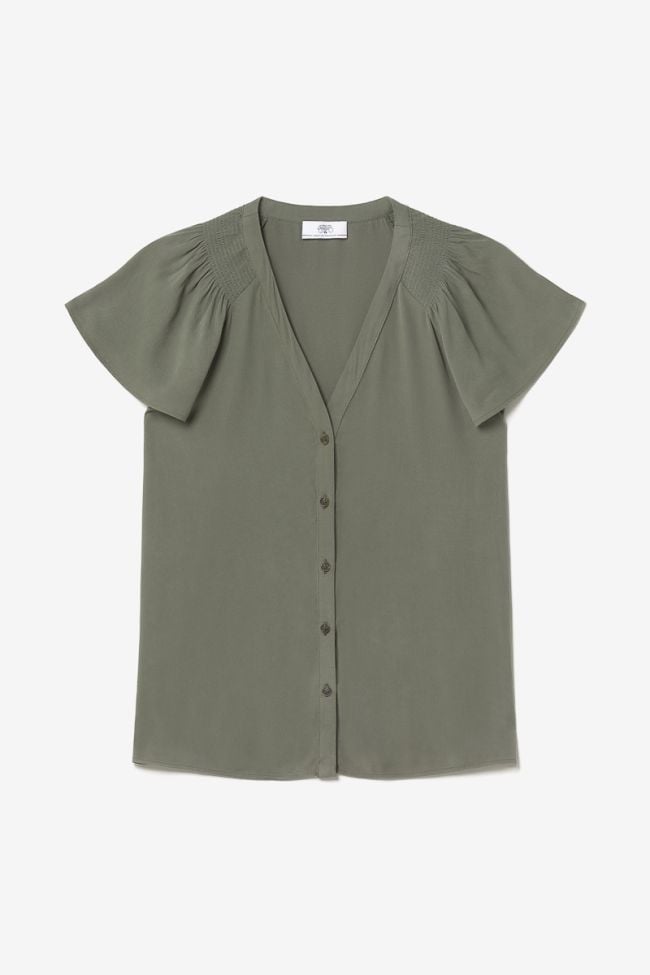 Khaki tencel Aube top
