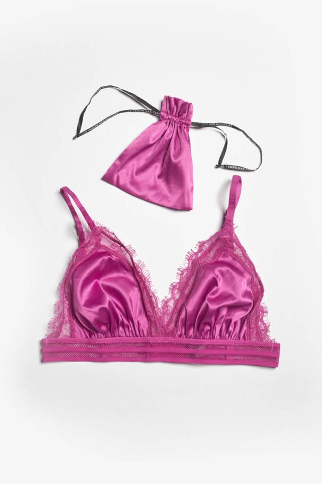 Fuchsia Aurore triangle bra