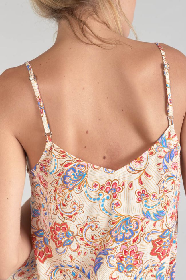 Paisley print Bibb camisole