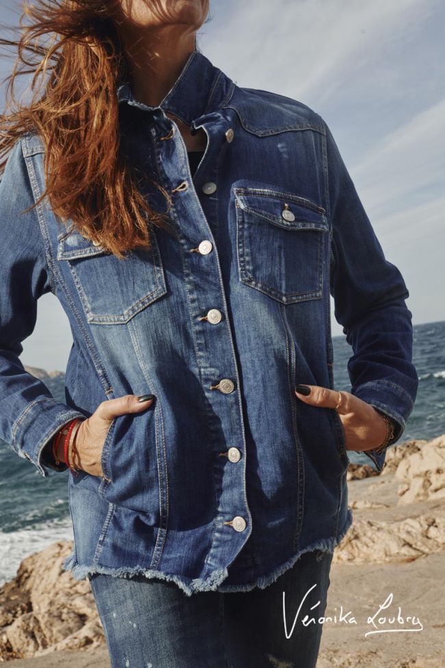 Cutlon jeans jacket blue by Véronika Loubry in blue