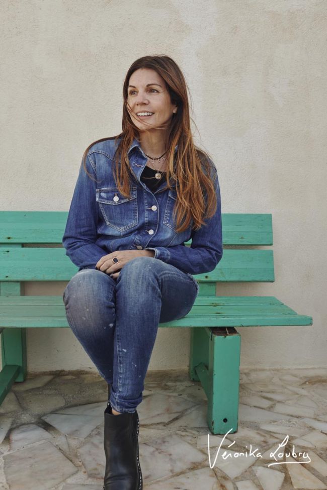 Cutlon jeans jacket blue by Véronika Loubry in blue