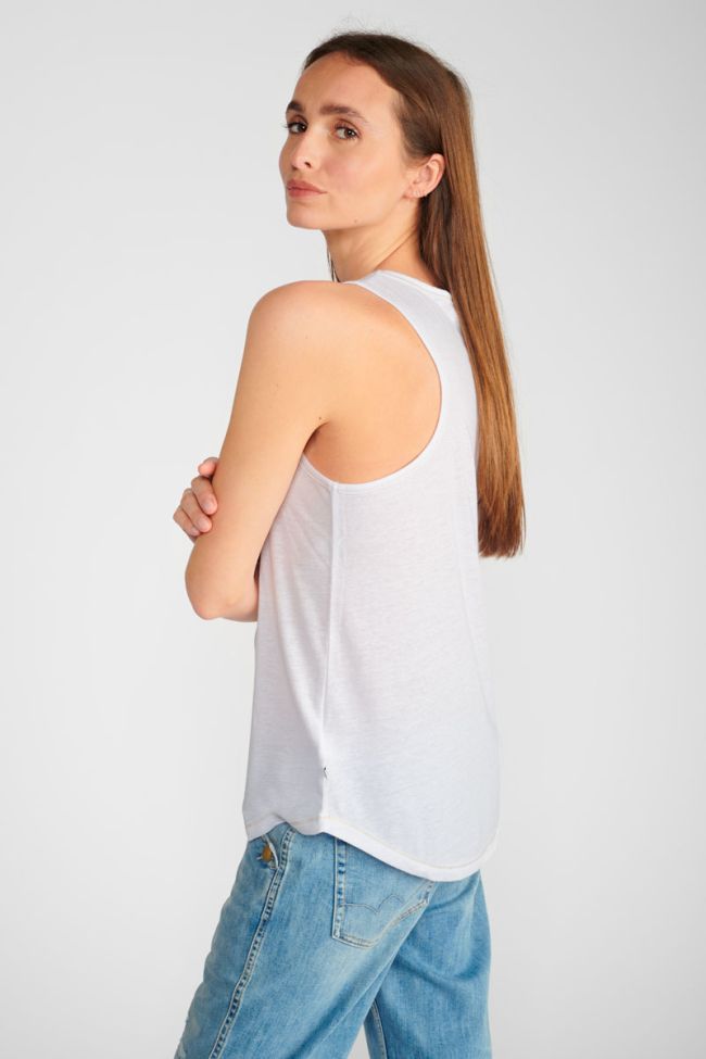 White Debsmalltram tank top